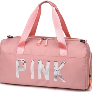 Pink fitness taske