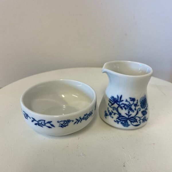 Sukker og fløde sæt fra Porsgrund Norge 50kr. Saltkar fra Spanien 95kr. - Image 3