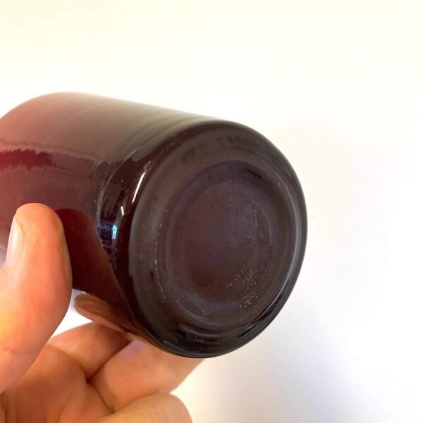 6 super smukke røde drikkeglas, de er ikke 100% ens, h 10,5 cm dia 8,5 cm 40kr. pr stk eller 6 stk 200kr. - Image 3