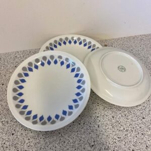 4 stk Lyngby Danild, dråbe kage/side tallerken dia 16,5 cm vejl.pris 35kr. pr stk. #multiloppen