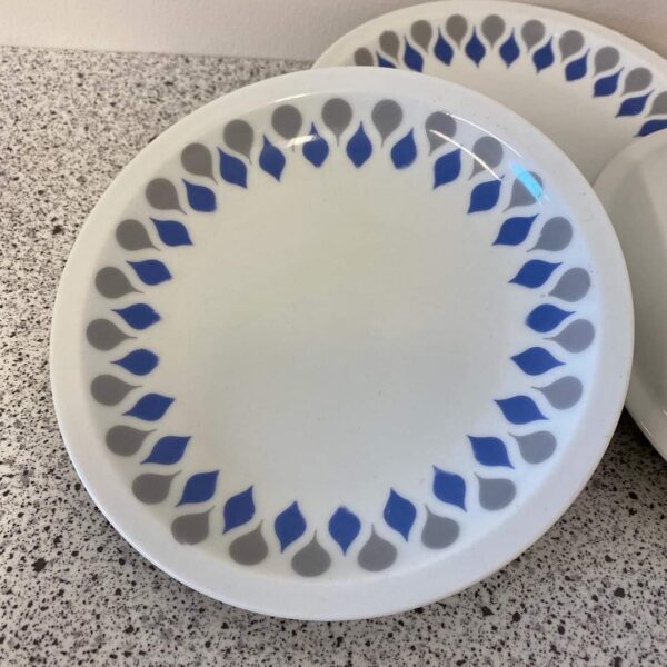 4 stk Lyngby Danild, dråbe kage/side tallerken dia 16,5 cm vejl.pris 35kr. pr stk. #multiloppen - Image 2