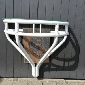 Helt vidunderligt gammelt bambusbord til at hænge på væggen Ca 80x40 |vejl.pris kr. 275 #unikkelopper