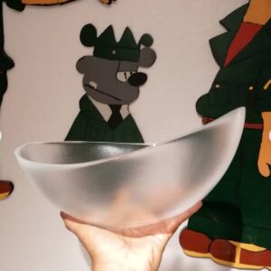 Smuk Verona-glasskål fra Royal Copenhagen designet af Per Lütken Ca 25 cm vejl.pris kr. 175 #unikkelopper