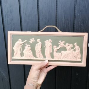 Terracotta-relief af Carl Budde-Lund I perfekt stand vejl.pris kr. 145 #unikkelopper