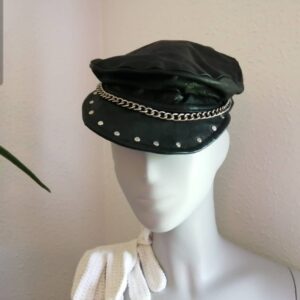 Lækker vintage læderkasket. Original fra USA. Vejl.pris kr. 350 #unikkelopper