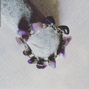 Armbånd med ametyst vejl.pris kr. 50 #unikkelopper