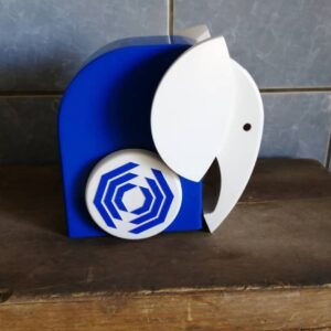 Elefant-sparebøsse fra Handelsbanken, design Bjarne Bo Andersen og Henrik Mikkelsen vejl.pris kr. 125 #unikkelopper