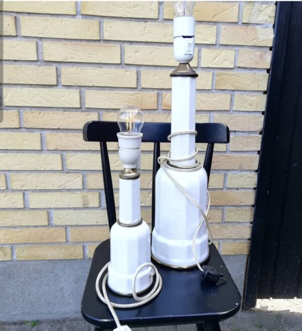 Smukke Heiberg-lamper. 28 cm og 48 cm. Bud modtages gerne |vejl.pris kr 125 og 175 #unikkelopper - Image 2